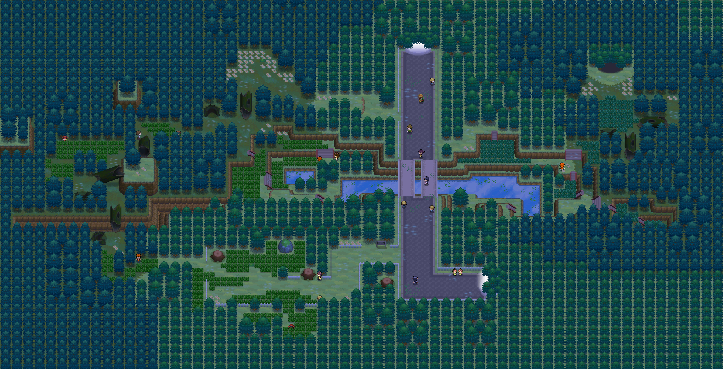 Pinwheel Forest map | Pokémon Unova