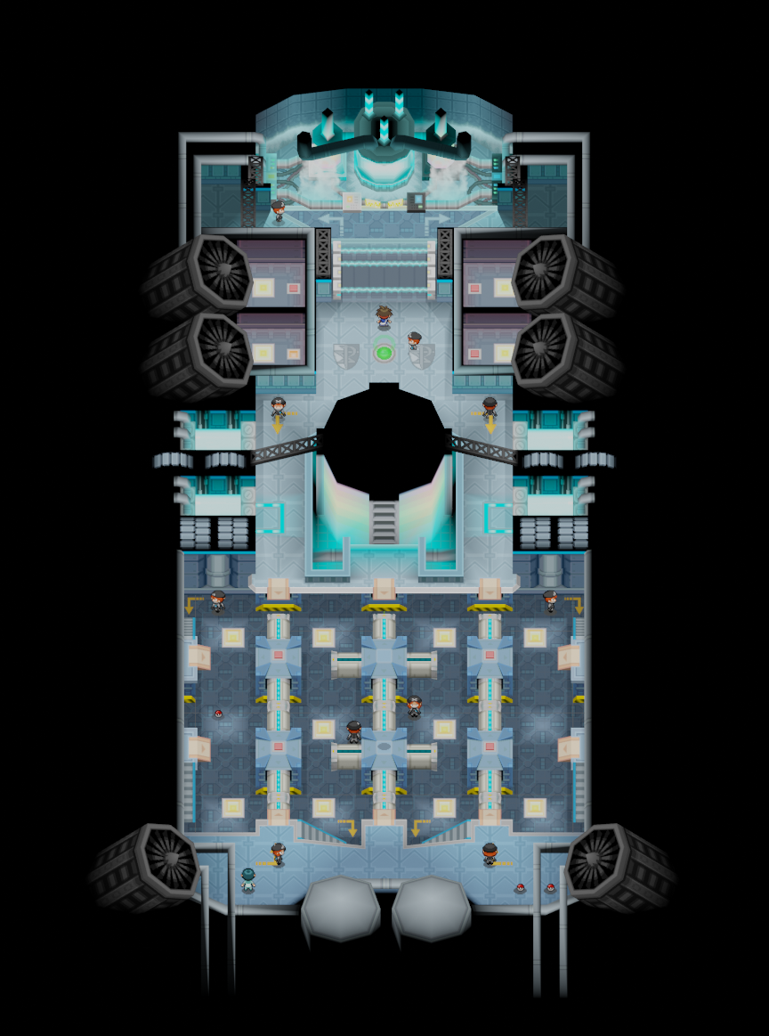 Plasma Frigate map | Pokémon Unova