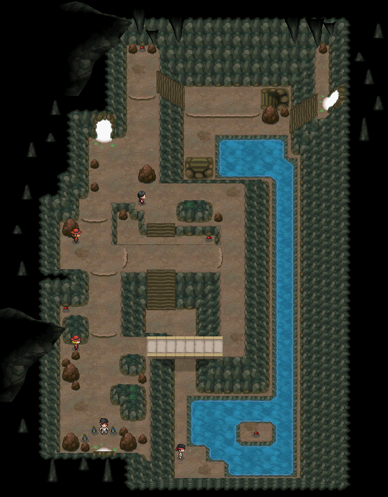 Seaside Cave map | Pokémon Unova