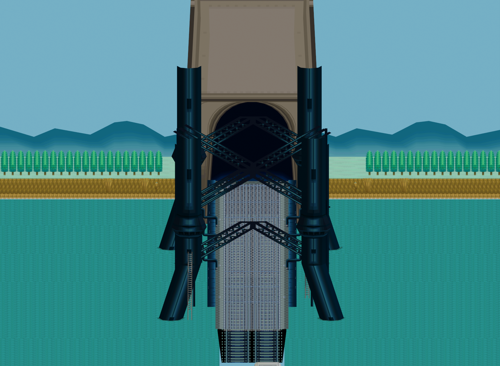 Tubeline Bridge map | Pokémon Unova