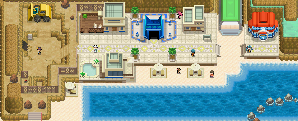 Undella Town map | Pokémon Unova