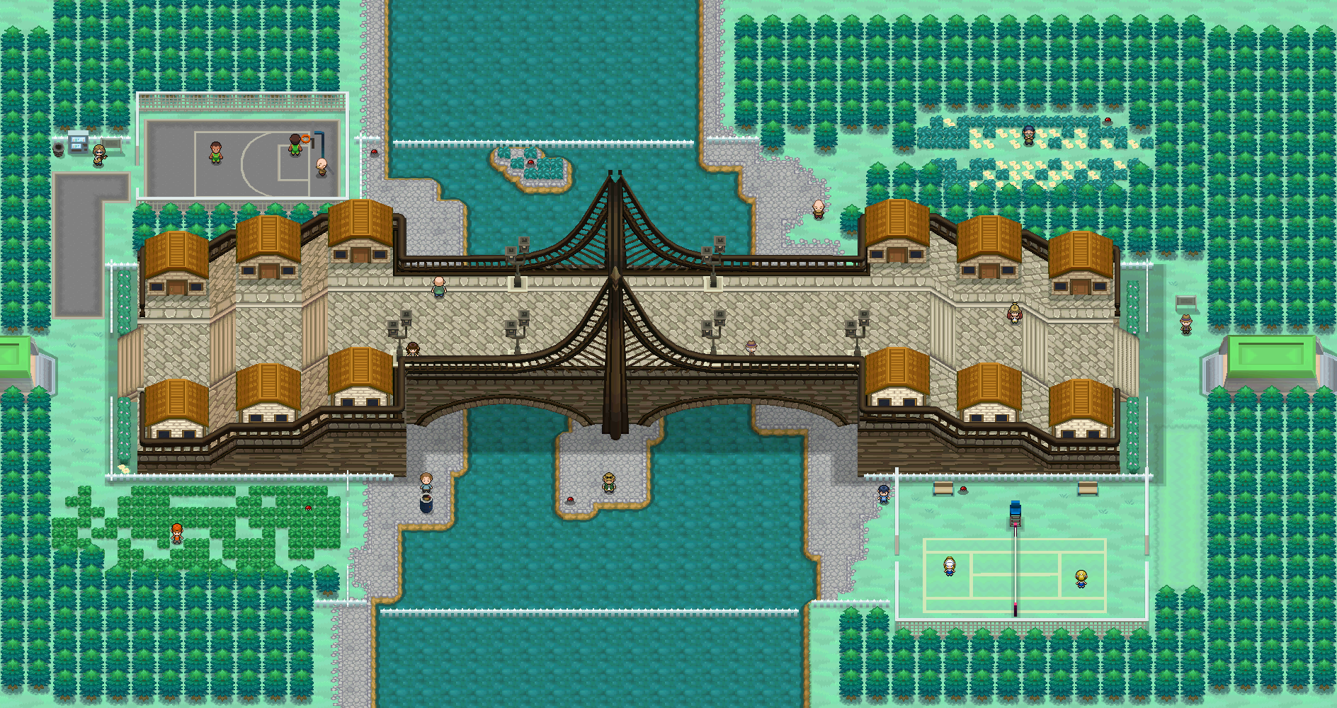 Village Bridge map | Pokémon Unova