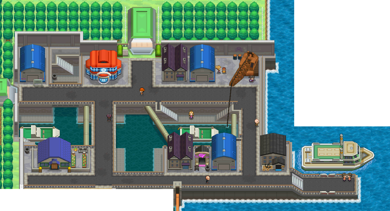 Virbank City map | Pokémon Unova