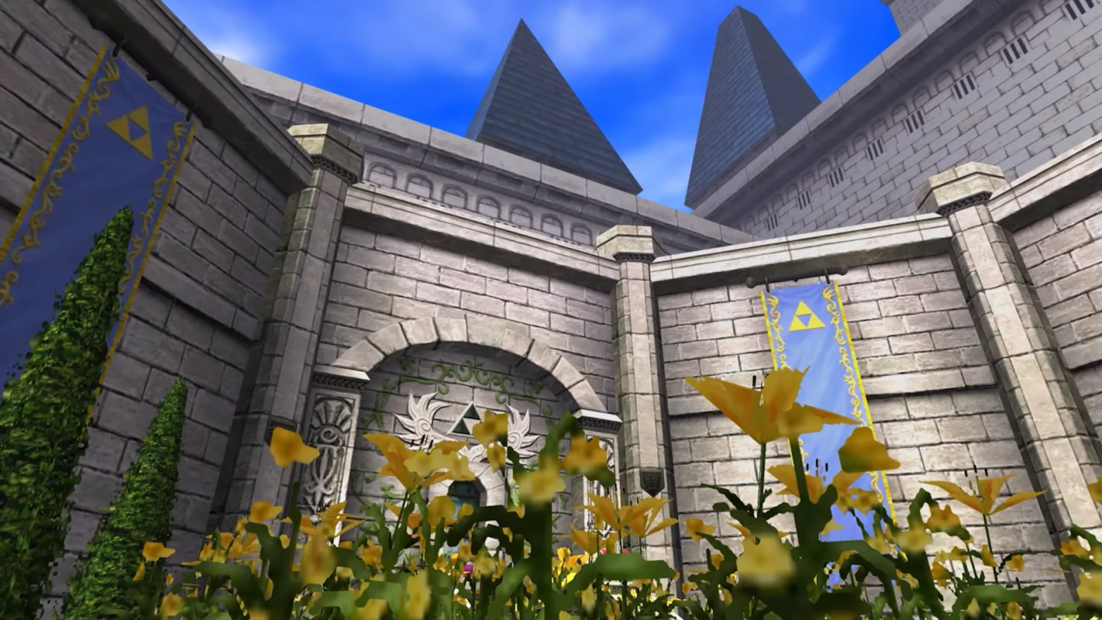 Hyrule Castle Courtyard map | The Legend of Zelda Ocarina of Time